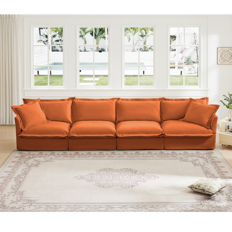 Canapé modulaire rembourré 4 places Denby