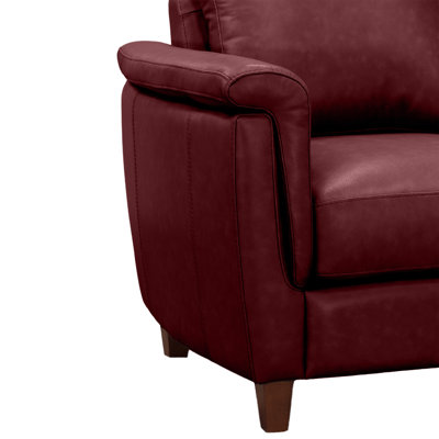 Canapé modulaire en cuir véritable de 108 po de large Rambrij