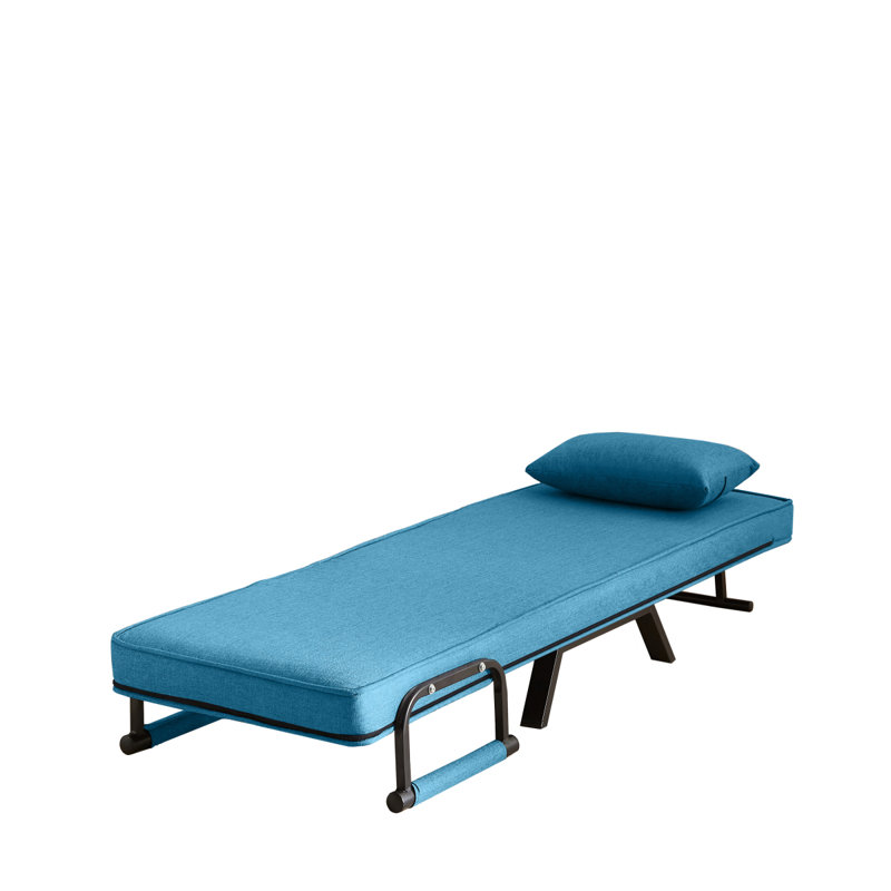 Canapé-lit de futon pliable, Bleu