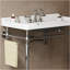 Lavabo de salle de bain 36 po en céramique avec 3 trous pré-percés, sans armoire et robinet, blanc-470251935