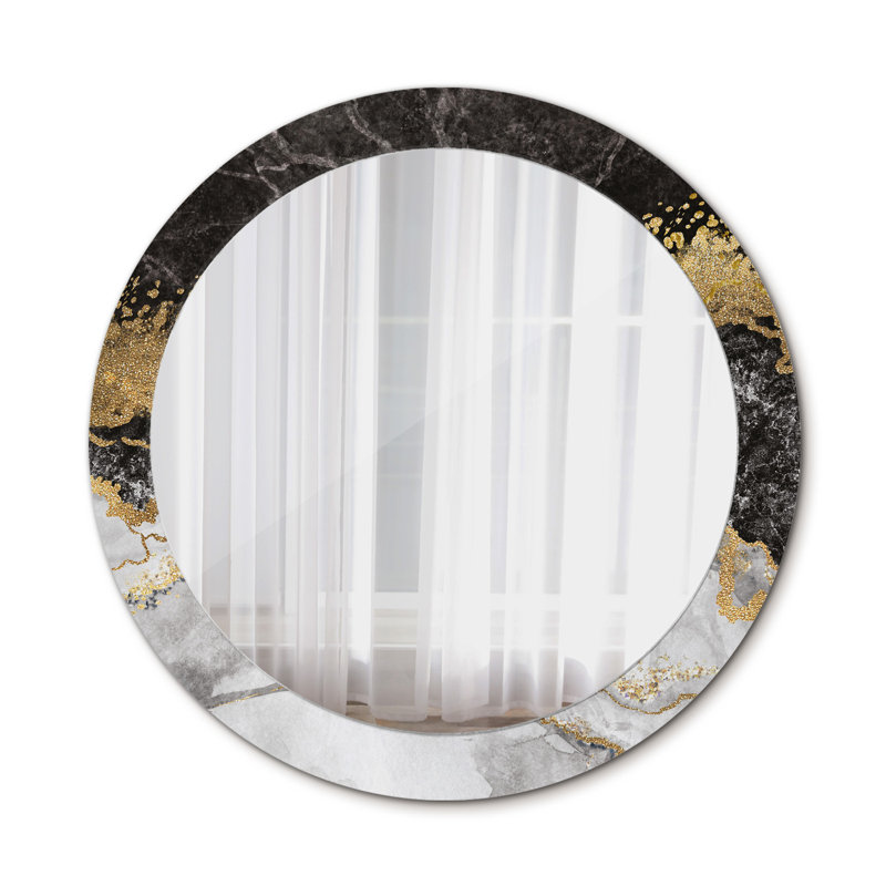 Huldar Glass Flat Wall Mirror, 80cm H x 80cm W