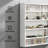 Wall-Mounted Display Case, 5-Tier Display Cabinet With 2 Glass Doors And Adjustable Shelves, Accent Cabinet
