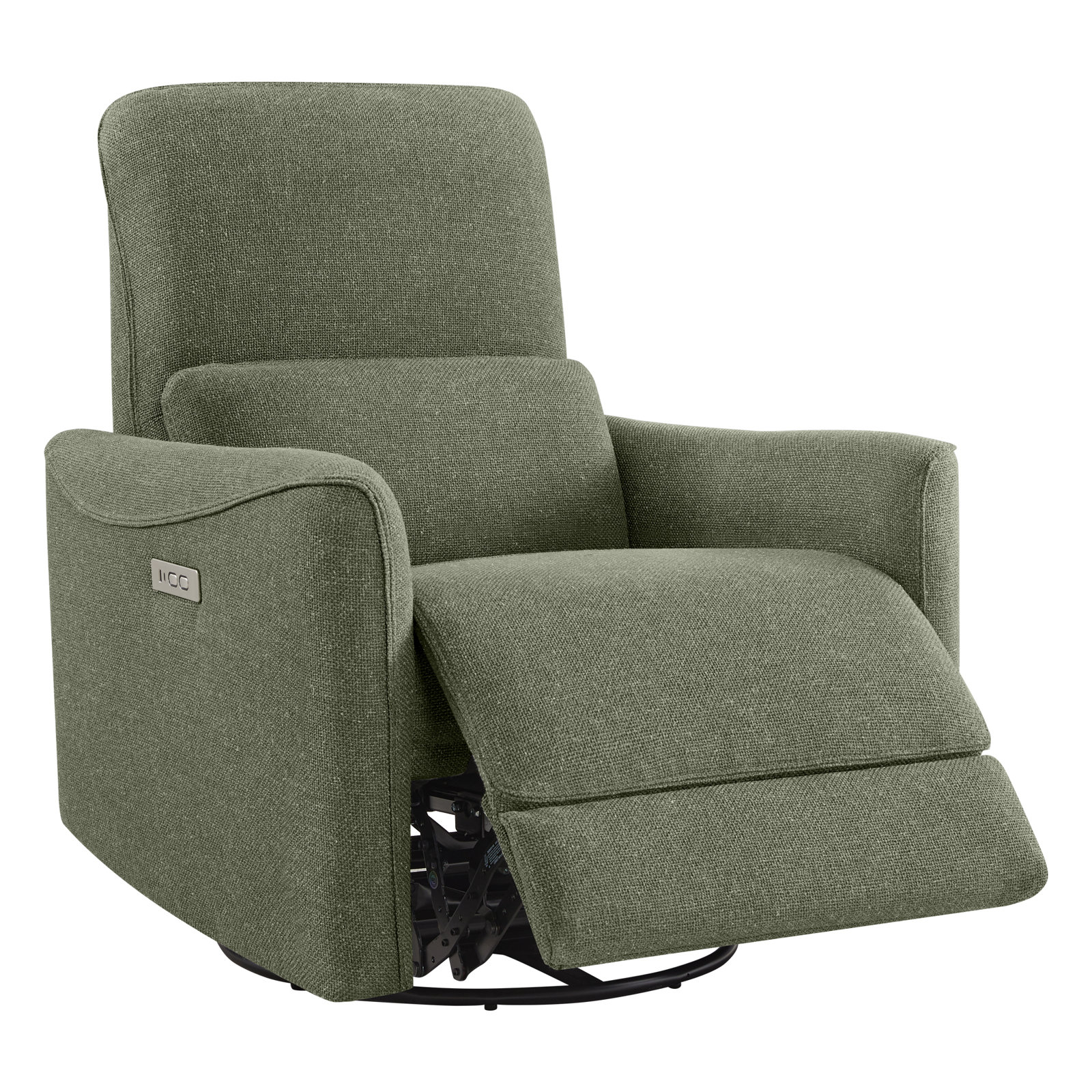 Swivel Power Recliner, Marin Twig Performance Linen Blend