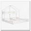 Lits plateforme en bois pour lit simple