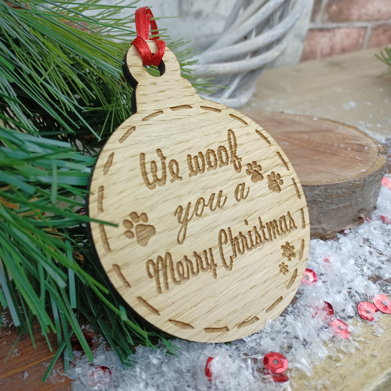 24cm Handmade Wood Hanging Figurine Ornament