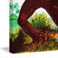 Dinosaur - Graphic Art on Canvas