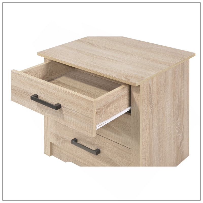 Table de chevet Sandle, Brun