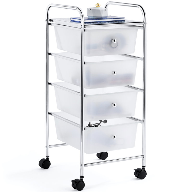 Lundys 4 Drawer Storage Drawer, White
