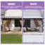 Pergola d'extérieur 20 pi x 10 pi avec rideaux en polycarbonate mural toutes saisons-129400704