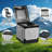 Portable Toilet For Adults - Foldable Outdoor Potty With Lid & Removable Waste Bag | Compact Camping Toilet For Travel, Hiking, Truck, Boat & Beach