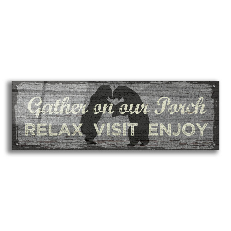  «Porch» par Erin Clark, art mural en verre acrylique, 48 po x 16 po, H 16 po x l 48 po