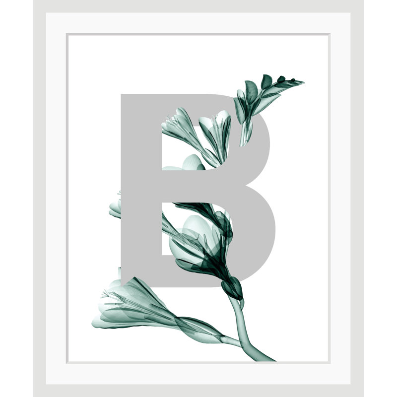 Letter B - Single Picture Frame Print