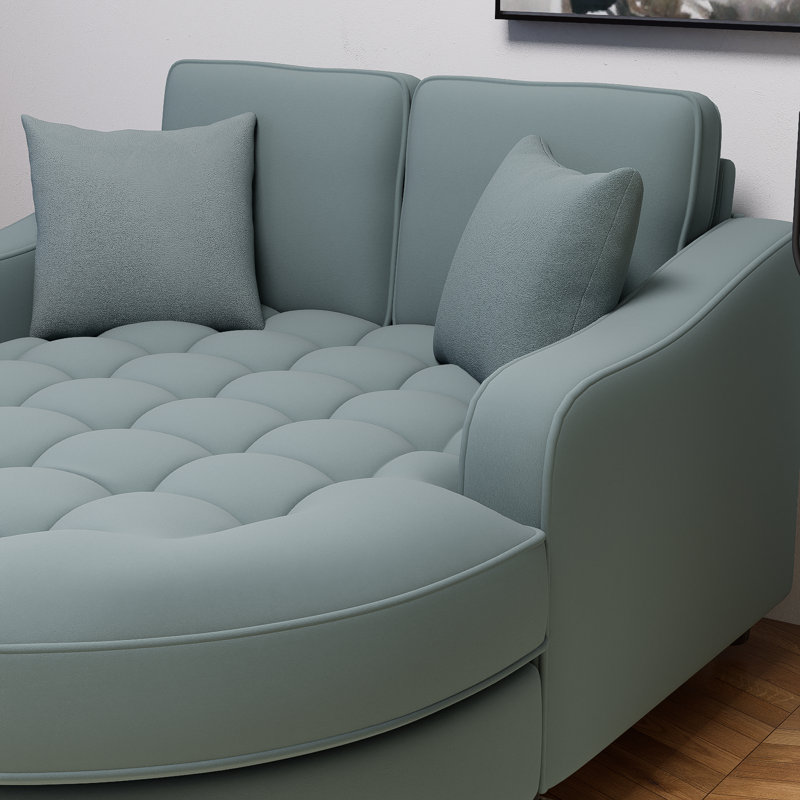 Canapé-lit moderne de 55 po Misty Green