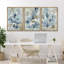 «Flower Blossoming Nature Wilderness Illustration Modern Boho Decor Chic Living Room Room» - 3 pièces sur-99077894-99077895