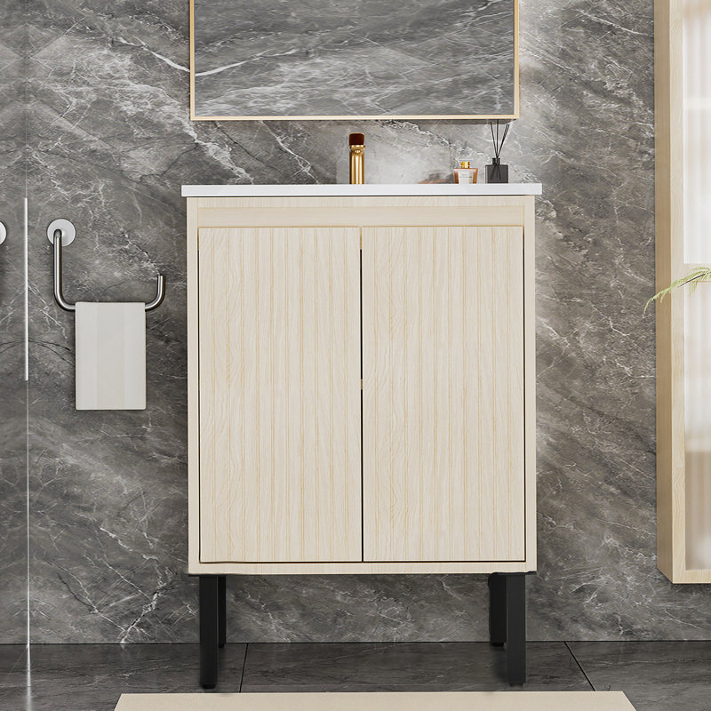 Meuble-lavabo 24 po sans lavabo, Beige