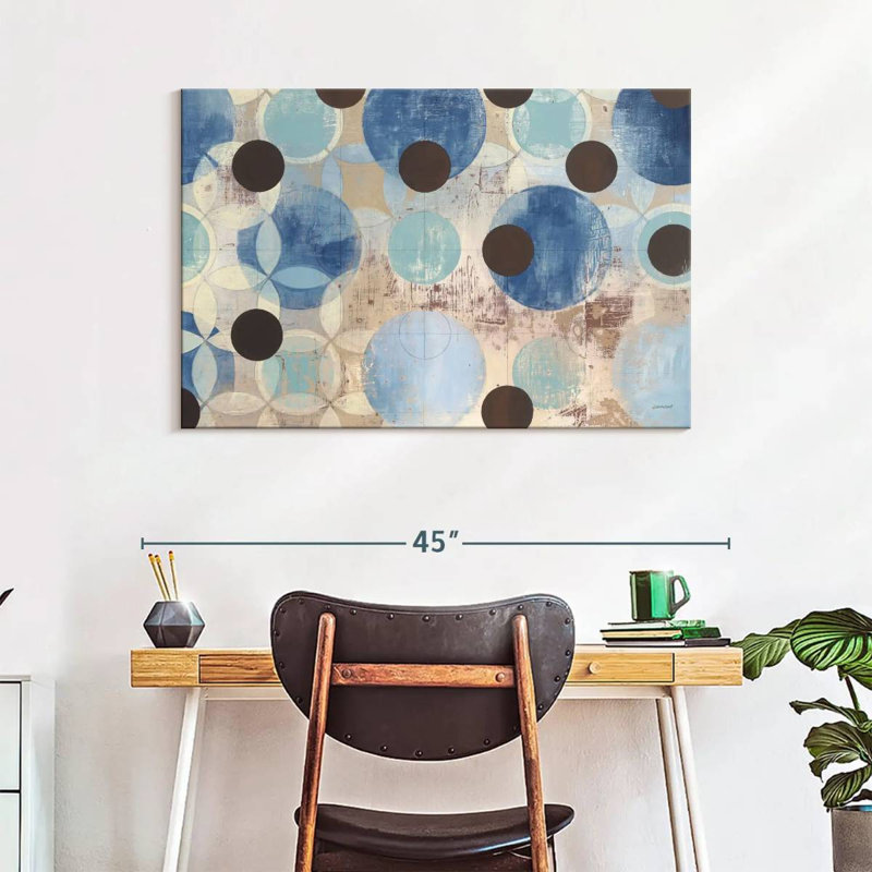 Avery Blue Dots, 26" H x 39" W