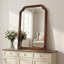 Miroir décoratif de coin en bois massif de couleur noire noyer noir 20 po x 30 po, pour chambre à coucher, salle de bain, salon, vestibule-822884837