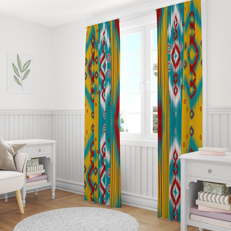 Paire de rideaux semi-transparents avec passe-tringle Diamonds, L 56 po x L 78 po