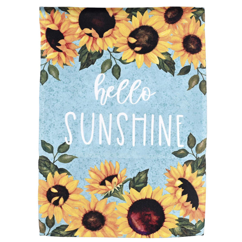 Drapeau Hello Sunshine Sunflowers 13 x 18