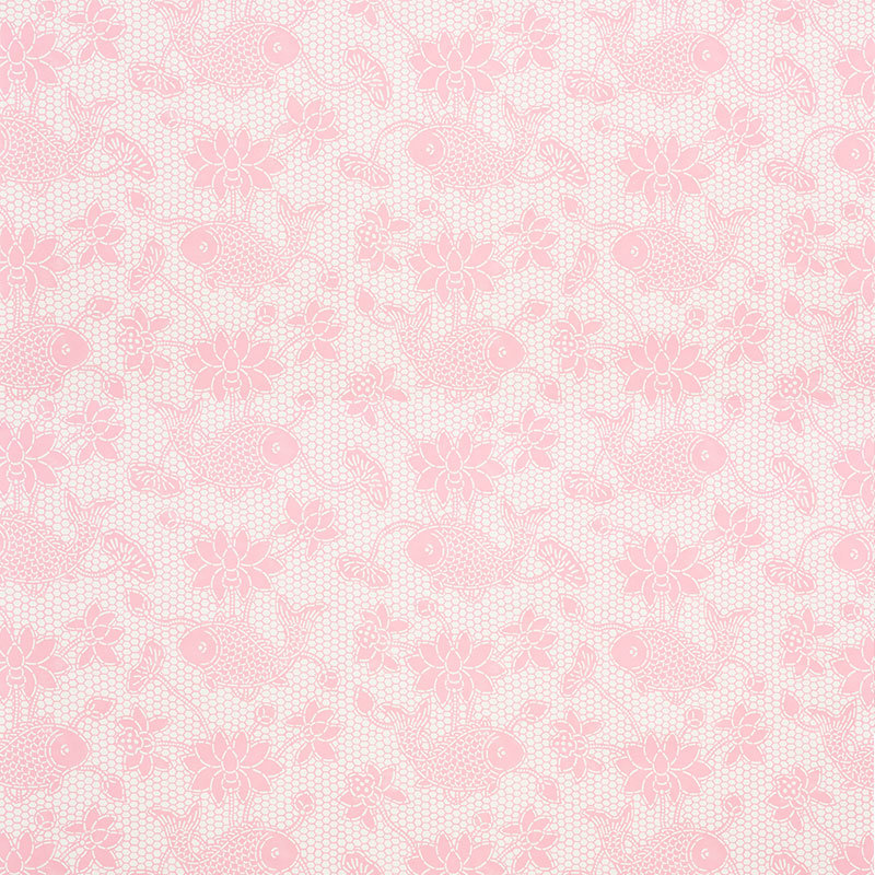 Lotus Batik Wallpaper, Pink
