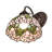 8" Wide Tiffany Cabbage Rose Wall Sconce