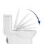 Siège de toilette allongé