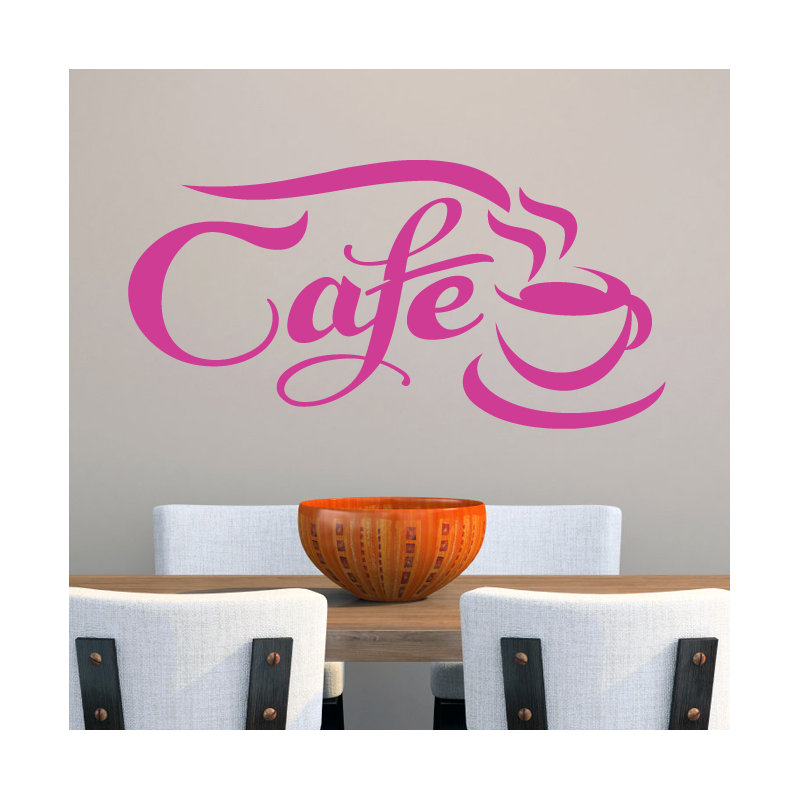 Adhésif décoratif café, Rose vif