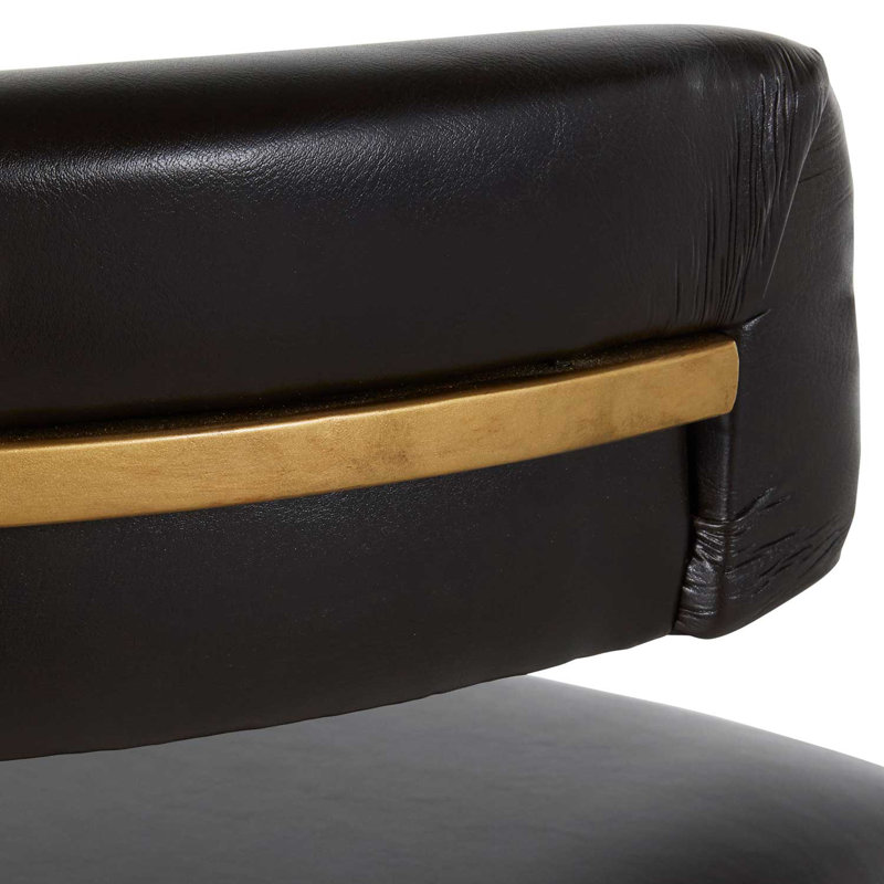 Matthew Wing Back Side Chair in Black