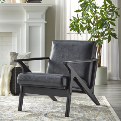 Choudhury Faux Leather Armchair