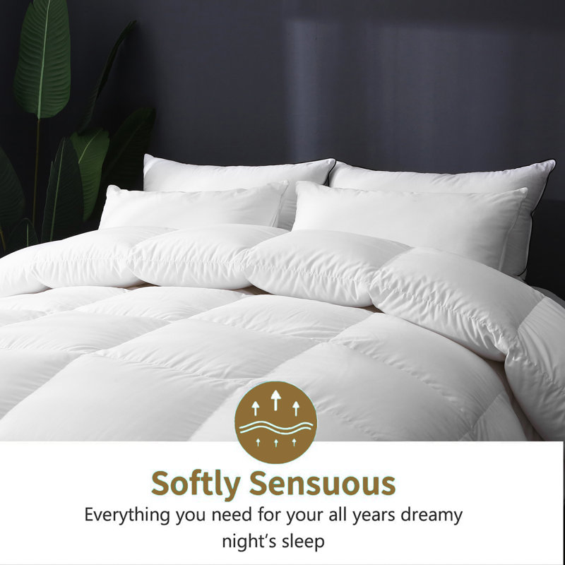 High Fill Power All Season Feather Down Comforter, King