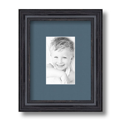 Wood Matte Picture Frame with Mat
