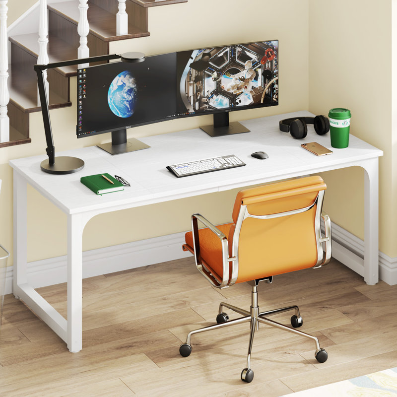 Dorether Ergonomic Computer Desk, White