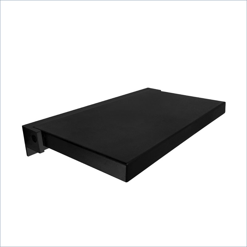 Preston Flip-Up Shower Seat 20" W x 14" D in Black and Matte Black