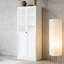 Armoire de cuisine 72 "en métal avec portes et tablettes