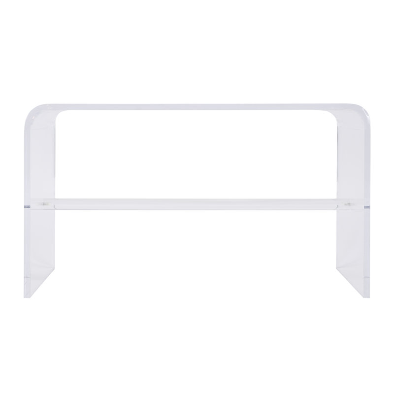  Corsica 32 po L Table basse rectangulaire en acrylique, transparent