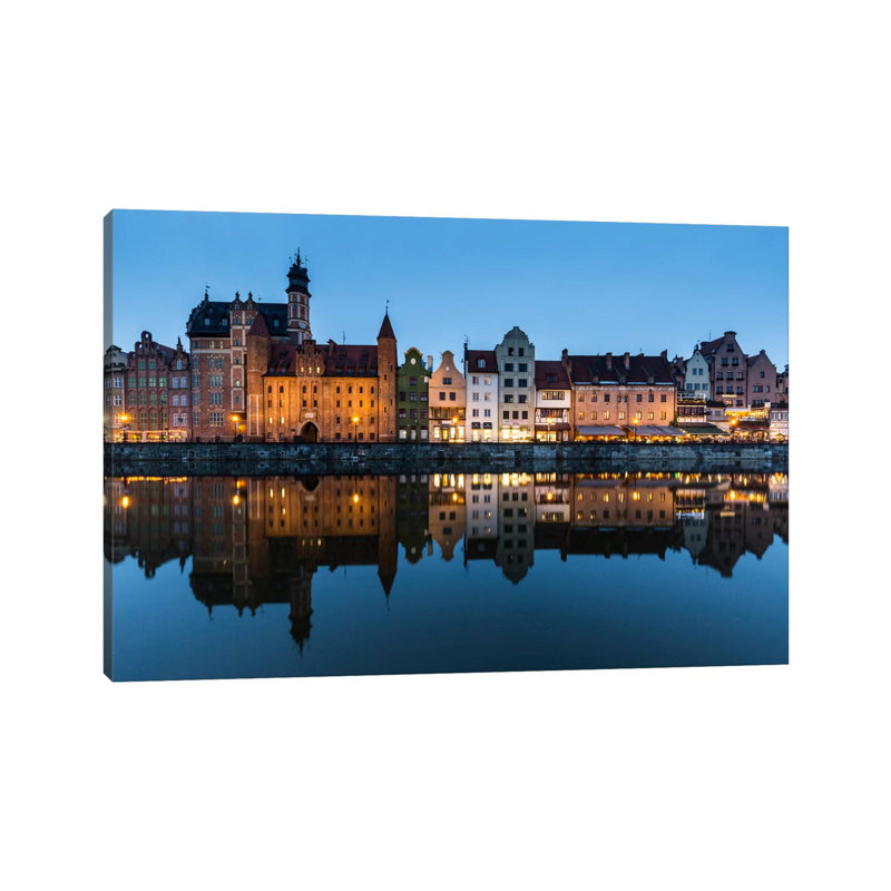 Poland, Gdansk, Motlawa River, Old Town by Mikolaj Gospodarek - Wrapped Canvas Print, 101.6 cm H x 66.04 cm W x 3.175 cm D