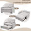 2 Seater Linen Sofa Bed-1220531941