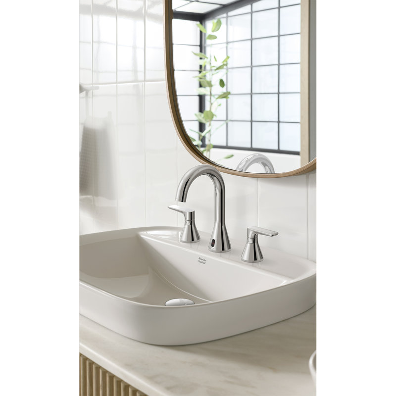 Robinet pour salle de bain à large entraxe sans drain Aspirations, Chrome