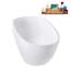 59" Streamline Soaking Glossy White Freestanding Tub and Tray With Internal Drain-101413121