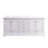 80"W x 22"D Double Sink Bathroom Vanity with Cultured Marble Top