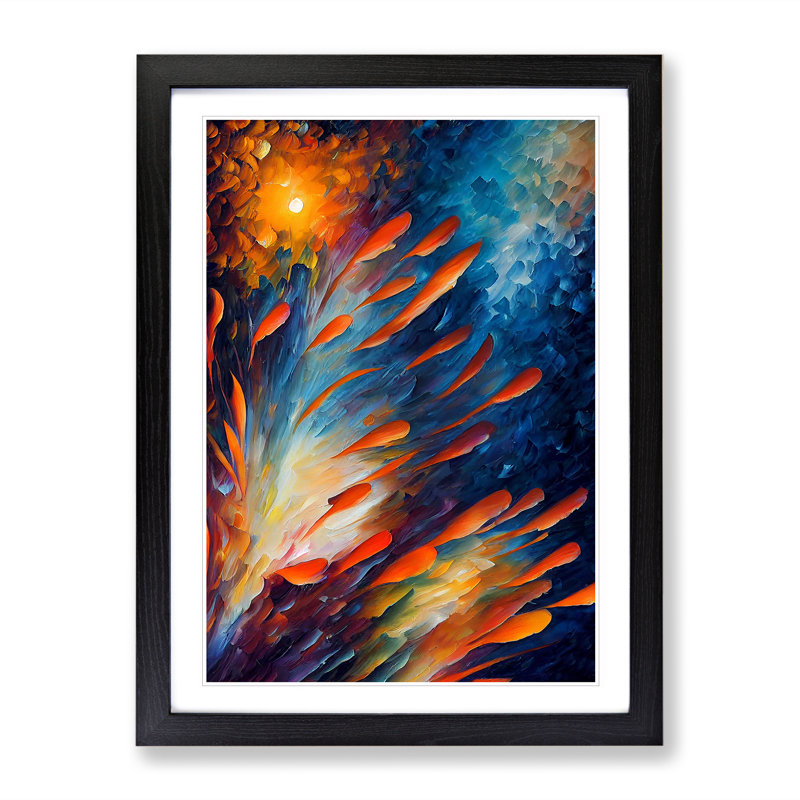 Beauty Of The Coral Reef No.2 - Single Picture Frame Print, Black, 64cm H x 46cm W x 2cm D