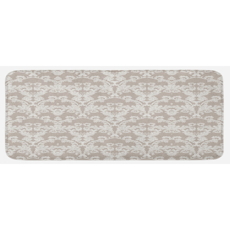 Traditional Solid Colour Polyester Kitchen Mat