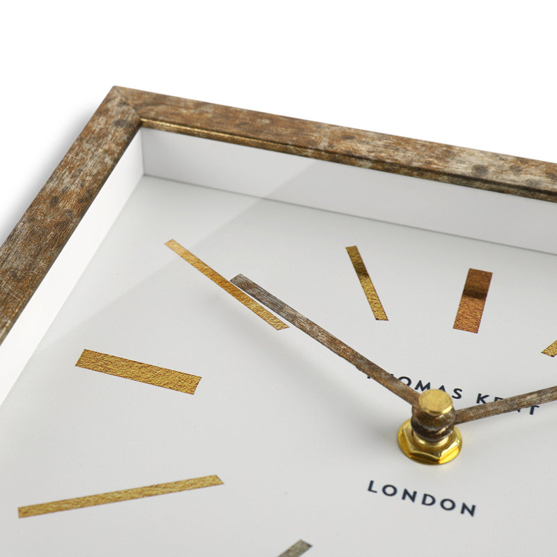 Wood Quartz movement / Crystal Tabletop Clock, Brown