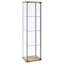 Vitrine 3 tablettes en verre transparent