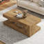 47.24'' Rectangular Coffee Table For Living Room, Farmhouse 2-tier Accent Centre Tea Cocktail Table With Storage-1147652822
