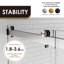 Porte de baignoire sans cadre 60 "x H 58"-87849795