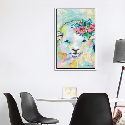 Happy Sheep 1 Piece Painting on Canvas