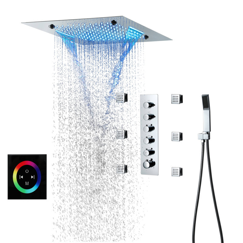 All-In-One Kit with Rough in-Valve, Chrome