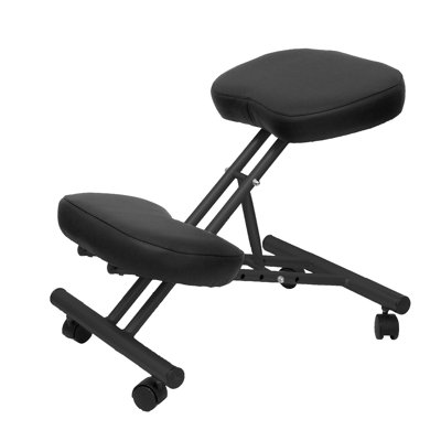Ergonomic Kneeling Chair with Removable Casters/Wheels