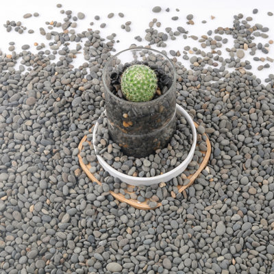 Decorative River Rocks Pebbles For Succulents, Cacti & Gardens, Aquarium Gravel, Fish Tank Rocks, 9 Lb